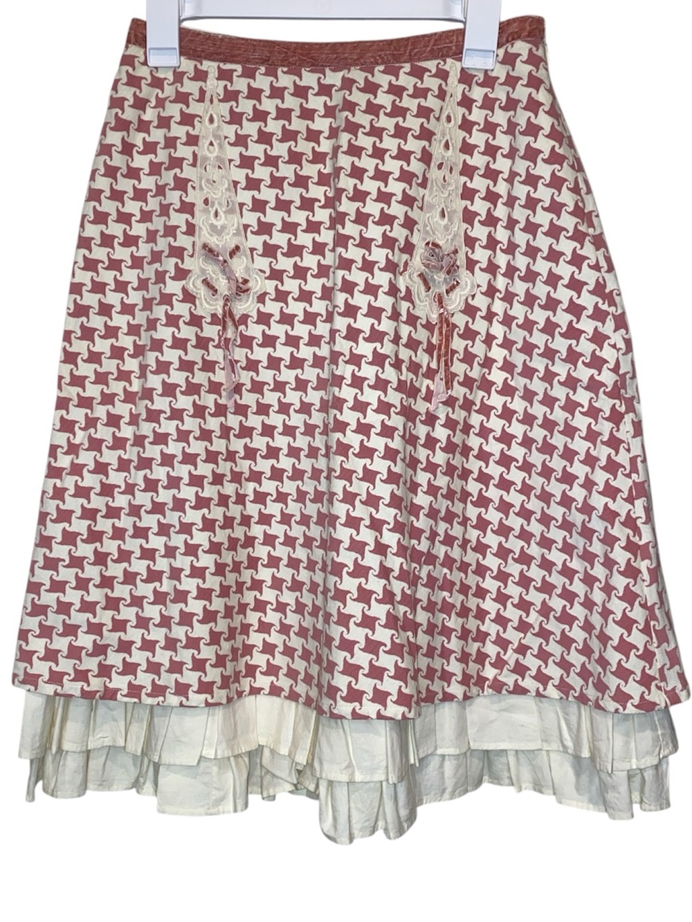 SNAK By ANTHROPOLOGIE Women’s Vintage Style Houndstooth Skirt